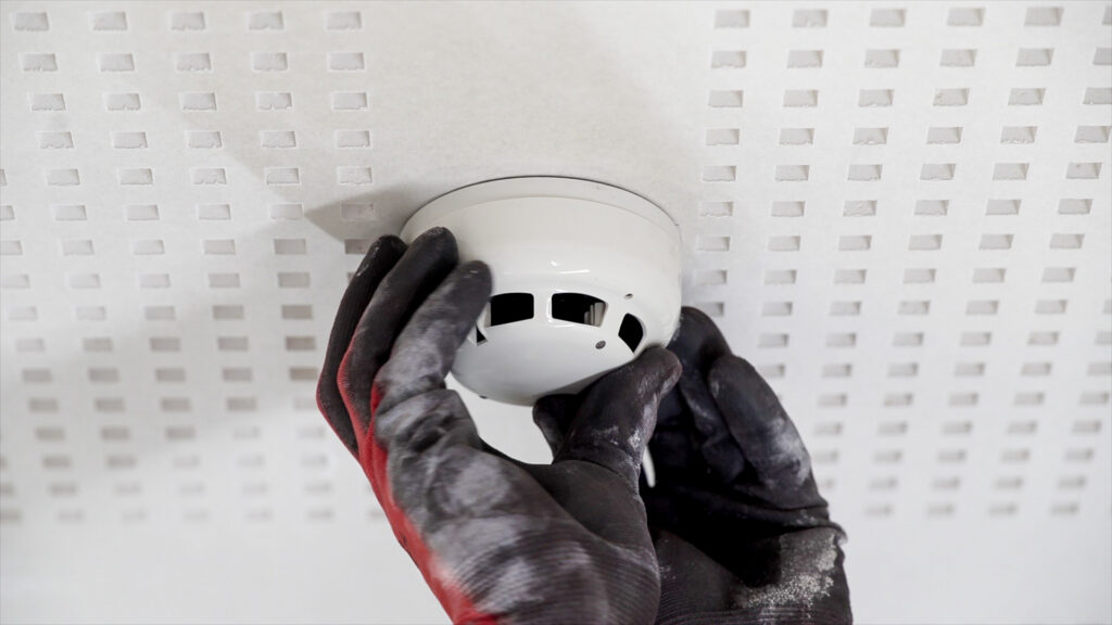 Fire Alarm being Maintained